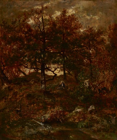 Automne à Saint-Jean de Paris, Forêt de Fontainebleau - Pierre Etienne Theodore Rousseau